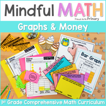 Preview of Grade 1 Math - Graphing, Money & Financial Literacy - First Grade Math Centers