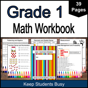 Grade 1 Math: Independent Workbook [39 Pages!] by Ontario Curriculum ...