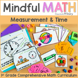 Grade 1 Measurement & Telling Time - Math Centers, Workshe