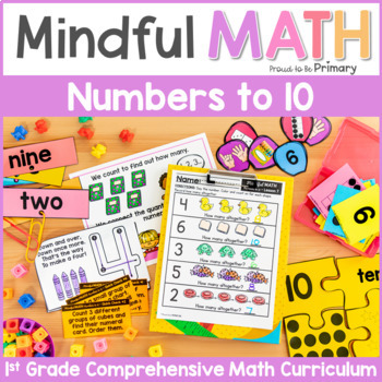 Preview of Grade 1 Math - Numbers to 10 Unit - First Grade Math Centers & Activities