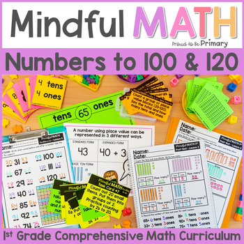 Preview of Grade 1 Math Numbers to 100 & 120 - First Grade Place Value, Skip Counting Unit
