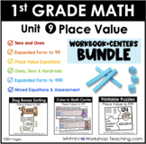 Grade 1 Math - Place Value BUNDLE Lessons Posters Printabl