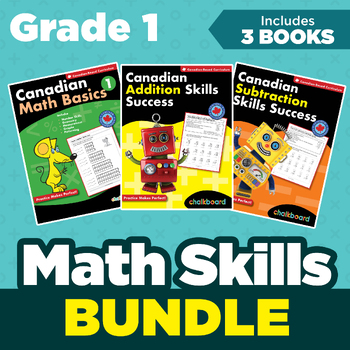 Preview of Grade 1 Math Skills Bundle: Math Basics, Addition and Subtraction Skills