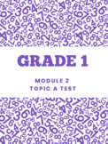 Grade 1 Module 2 Topic A Math Test