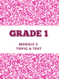 Grade 1 Module 3 Topic A Math Test