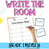 Money Write the Room Word Problems - Math Games Freebie!