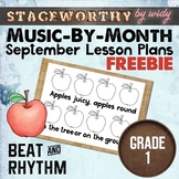 Beat vs Rhythm September Back to School Lesson Plans - Gra