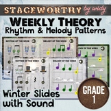 Winter Rhythms & Melody of the Week - Grade 1 Music Theory