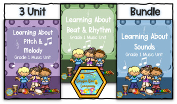 Preview of Grade 1 Music Units Bundle - Elements of Music (Part 1, 2 & 4)
