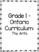 grade 1 ontario curriculum vchecklist by rclassroomsrus tpt