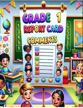 Preview of Grade 1 Ontario Curriculum Report Card Comment Bank Sept 2023