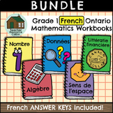 Grade 1 Ontario FRENCH Math Workbooks (Full Year Bundle)
