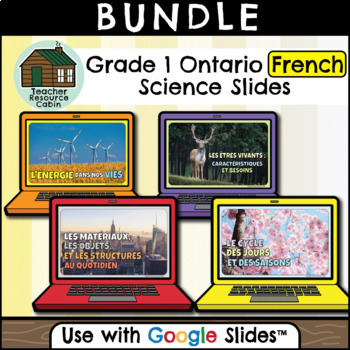Preview of Grade 1 Ontario FRENCH Science for Google Slides™