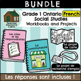 Grade 1 Ontario FRENCH Social Studies Workbook Bundle
