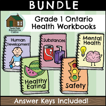 Preview of Grade 1 Ontario Health Workbooks