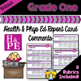 Grade 1 Ontario Health and Physical Education Report Card 