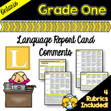 Grade 1 Ontario Language Report Card Comments