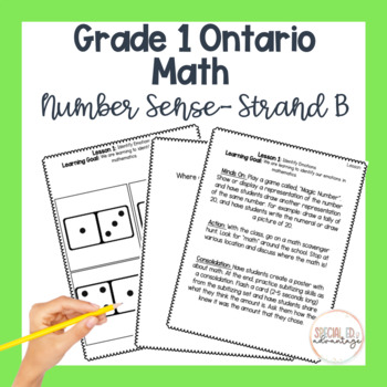 Preview of Grade 1 Ontario Math FULL Numbers Unit created with Special Education in mind 
