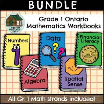 Preview of Grade 1 Ontario Math Workbooks (Full Year Bundle)