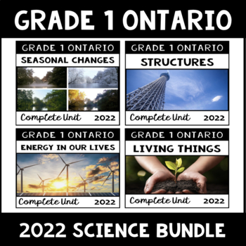 Preview of Grade 1 Ontario Science (2022 Bundle)