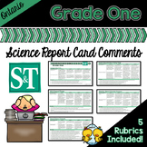 Grade 1 Ontario Science Report Card Comments