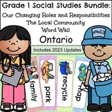 Grade 1 Ontario Social Studies Bundle 2023