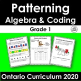 Grade 1 Patterning, Algebra and Coding Math Package - Onta
