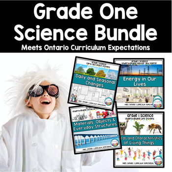 Preview of Grade 1 Science Bundle for the Entire Year | 1st Grade Science Units & Lessons