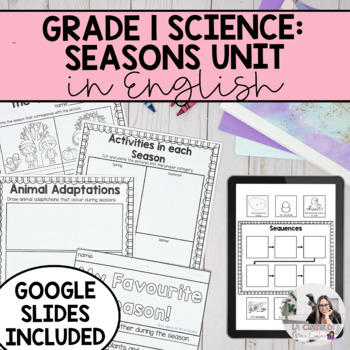 Preview of Grade 1 Science | Daily and Seasonal Changes Unit in English