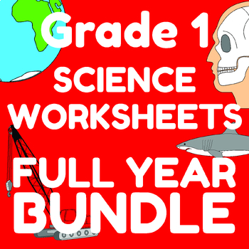 Preview of Grade 1 Science FULL YEAR Worksheet Bundle | CKSci | Core Knowledge Science