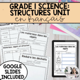 Grade 1 Science: French Materials, Objects, Everyday Structures