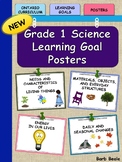 Grade 1 Science Learning Goal Posters - NEW 2022 Ontario C