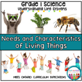 Grade 1 Science Needs and Characteristics of Living Things
