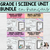 Grade 1 French Science Unit Bundle | Seasons, Living Thing
