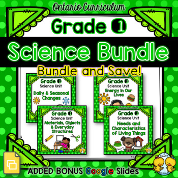 Preview of Grade 1 Science Units Bundle