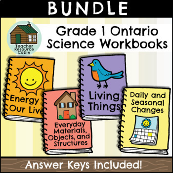 Preview of Grade 1 Science Workbooks (NEW 2022 Ontario Curriculum)