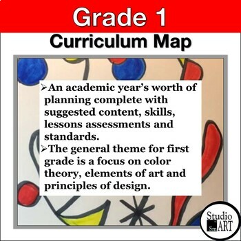 Preview of Grade 1 Scope and Sequence Visual Art Curriculum Map