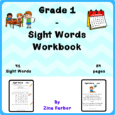 Sight Words Activities and Sight Words Sentences Grade 1 Workbook