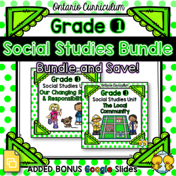 Preview of Grade 1 Social Studies Units Bundle
