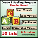 Grade 1 Phonics Based Spelling Program