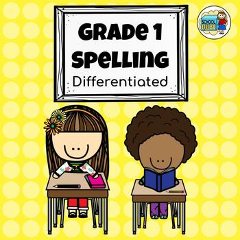 Preview of Grade 1 Spelling Worksheets 36 Weeks (Differentiated)