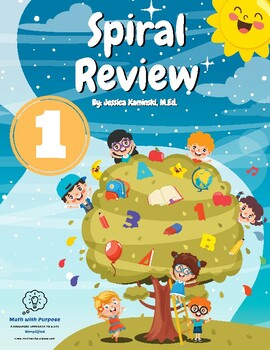 Preview of Grade 1 Spiral Math Review with Video