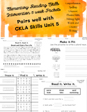 First Grade CKLA Skills 5 Work and Play: (Aligned well wit