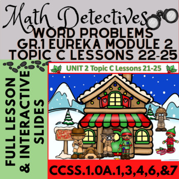 Preview of Grade 1 Topic C Mod. 2 Lessons 22-25 Concept Development Digital Lessons BUNDLE