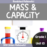 Grade 1, Unit 10: Mass and Capacity (Ontario Mathematics)