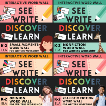 Preview of Grade 1 Writers Workshop Toolkit Bundle - Visual and Interactive Word Walls