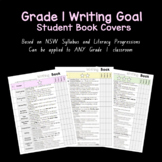 Grade 1 Writing Goals - Book Covers - Based on NSW Syllabu
