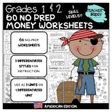 Grade 1 and 2 Money No Prep Packet - Worksheet Activities 