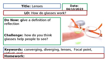 Preview of Grade 10/GCSE Physics: Lenses