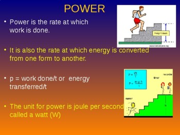Preview of Grade 10-12  Mechanical Power     Animated PowerPoint Slides